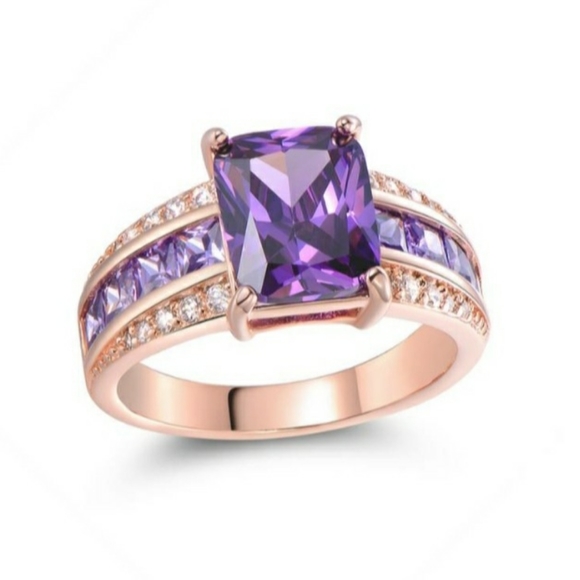 Jewelry - 🦋 Purple Tanzanite in 18K Rose Gold *New